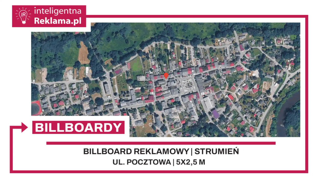 Lokalizacja reklamowa w Strumień przy ul. Pocztowa - powierzchnia 12,5 m²