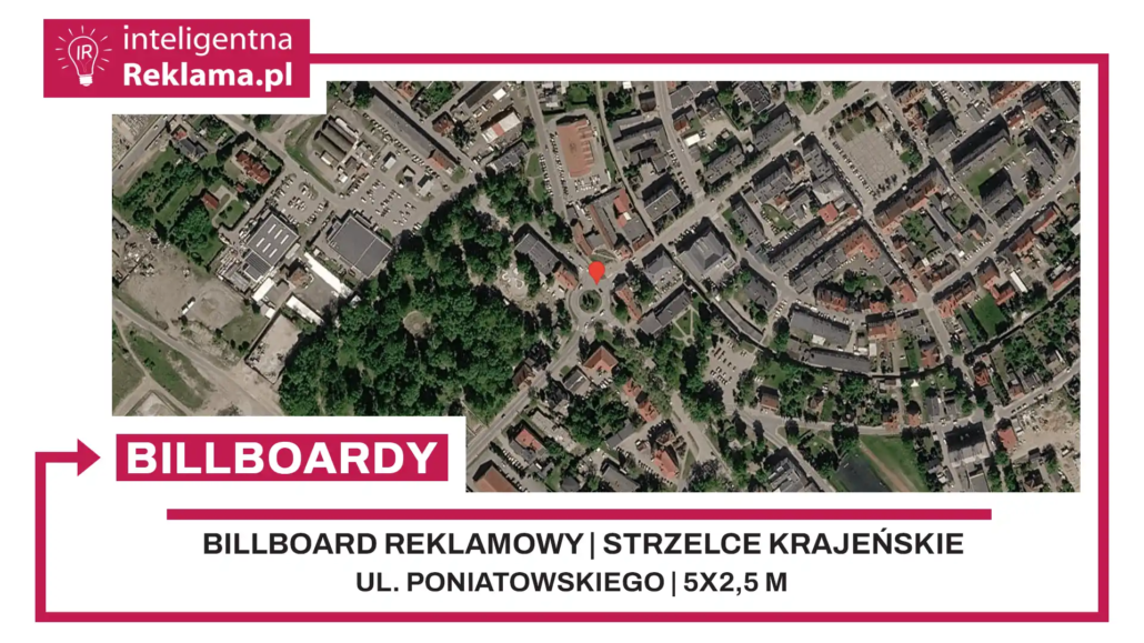 Lokalizacja reklamowa w Strzelce Krajeńskie przy ul. Poniatowskiego - powierzchnia 12,5 m²