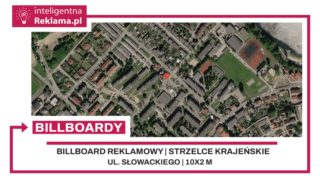 Lokalizacja reklamowa w Strzelce Krajeńskie przy ul. Słowackiego - powierzchnia 20 m²