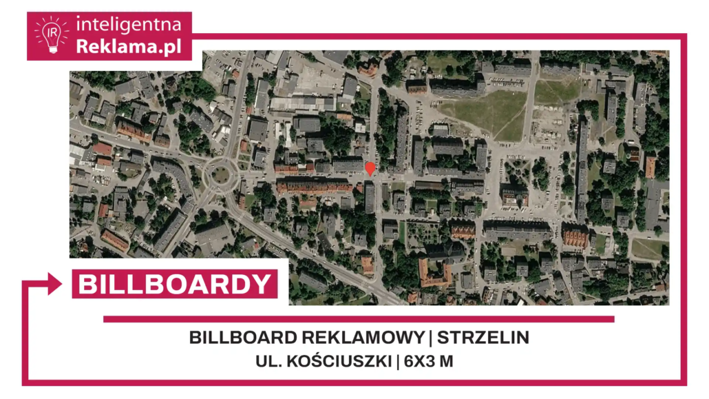 Lokalizacja reklamowa w Strzelin przy ul. Kościuszki - powierzchnia 18 m²
