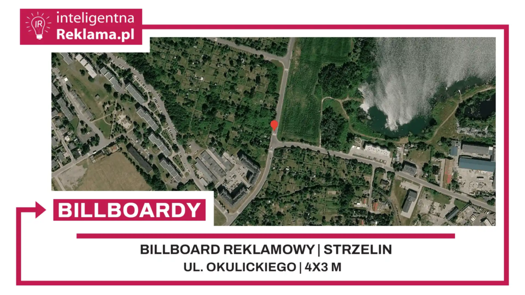 Lokalizacja reklamowa w Strzelin przy ul. Okulickiego - powierzchnia 12 m²