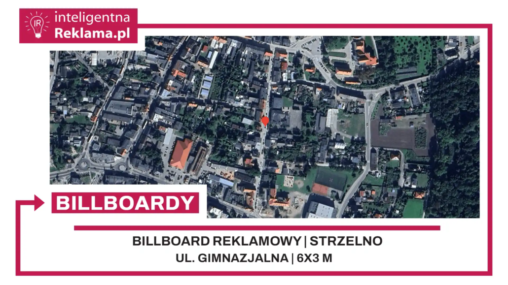 Lokalizacja reklamowa w Strzelno przy ul. Gimnazjalna - powierzchnia 18 m²