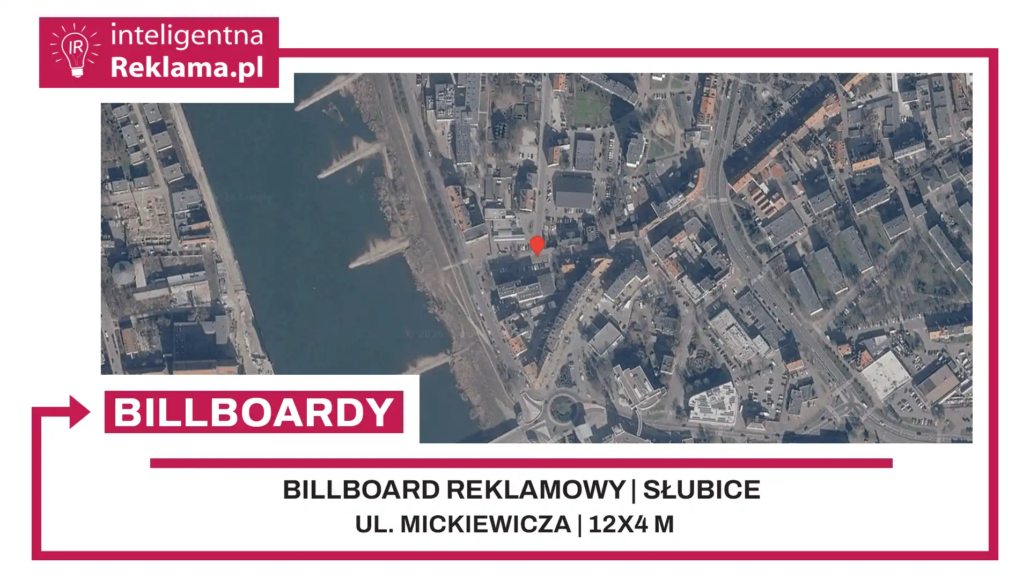 Lokalizacja reklamowa w Słubice przy ul. Mickiewicza - powierzchnia 48 m²