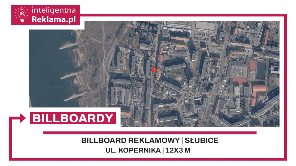 Lokalizacja reklamowa w Słubice przy ul. ul. Kopernika - powierzchnia 36 m²