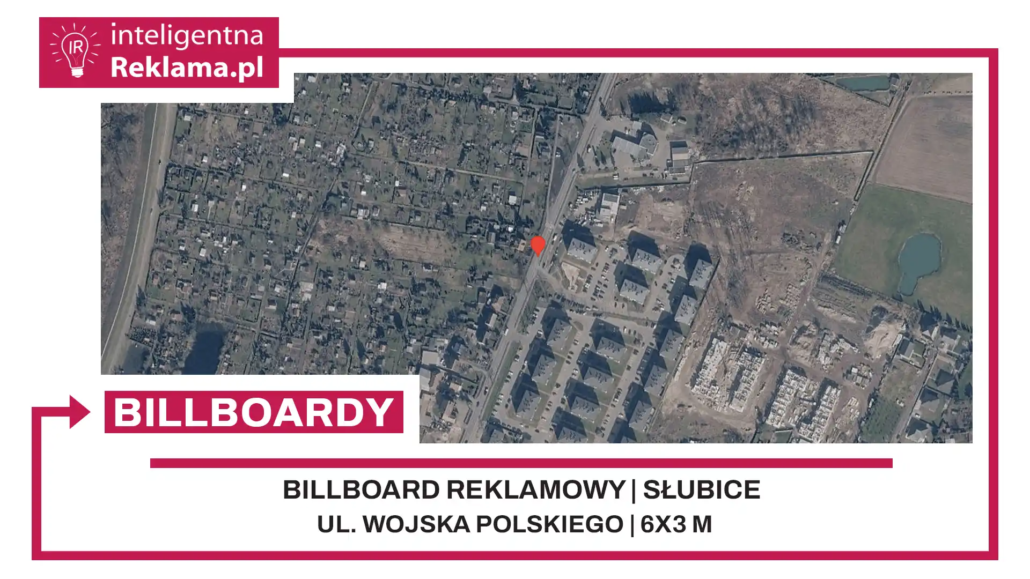 Lokalizacja reklamowa w Słubice przy ul. Wojska Polskiego - powierzchnia 18 m²