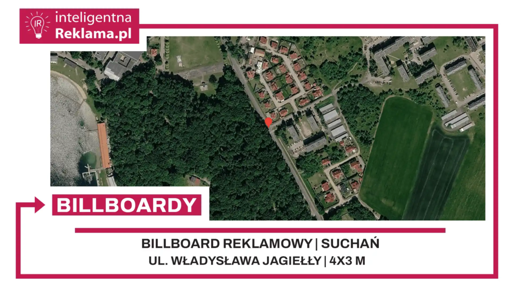 Lokalizacja reklamowa w Suchań przy ul. ul. Władysława Jagiełły - powierzchnia 12 m²