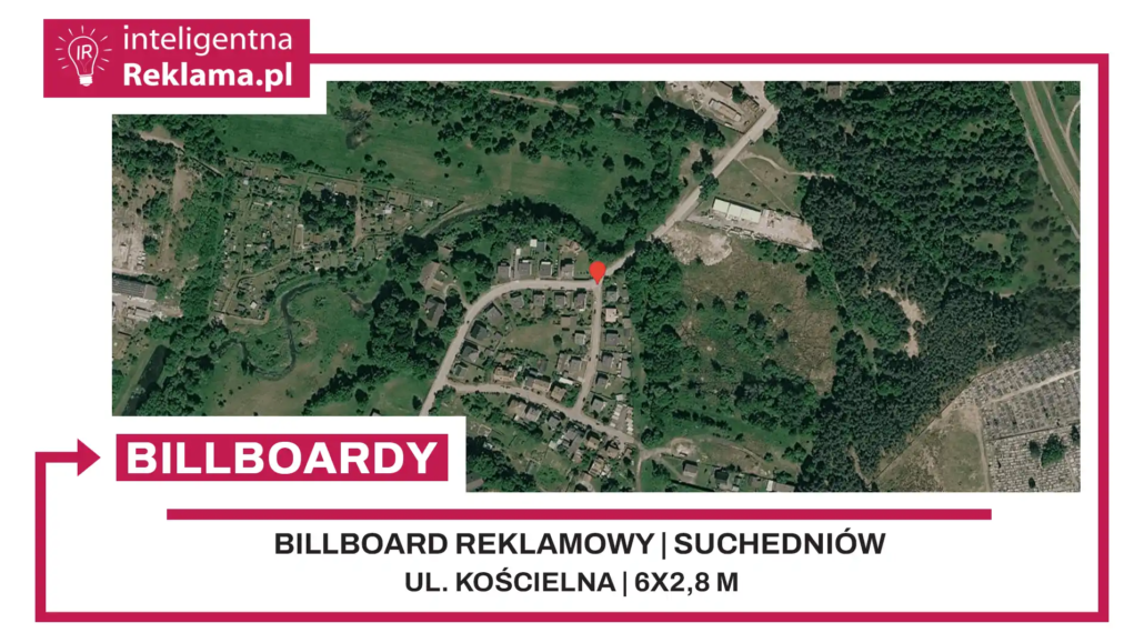 Lokalizacja reklamowa w Suchedniów przy ul. Kościelna - powierzchnia 16,8 m²