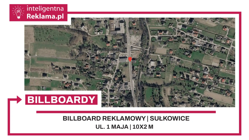 Lokalizacja reklamowa w Sułkowice przy ul. 1 maja - powierzchnia 20 m²