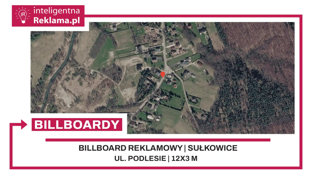 Lokalizacja reklamowa w Sułkowice przy ul. Podlesie - powierzchnia 36 m²