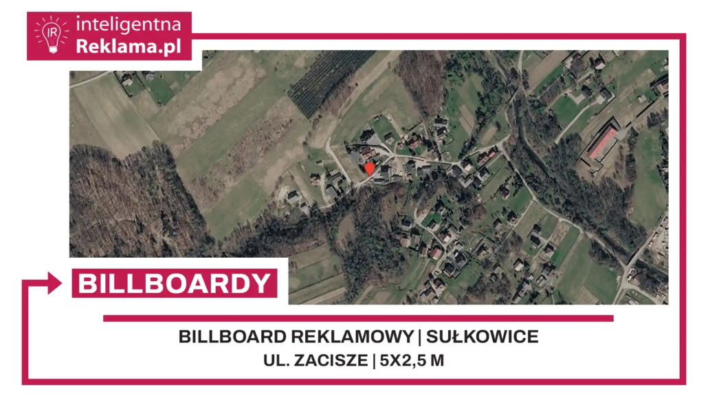 Lokalizacja reklamowa w Sułkowice przy ul. Zacisze - powierzchnia 12,5 m²