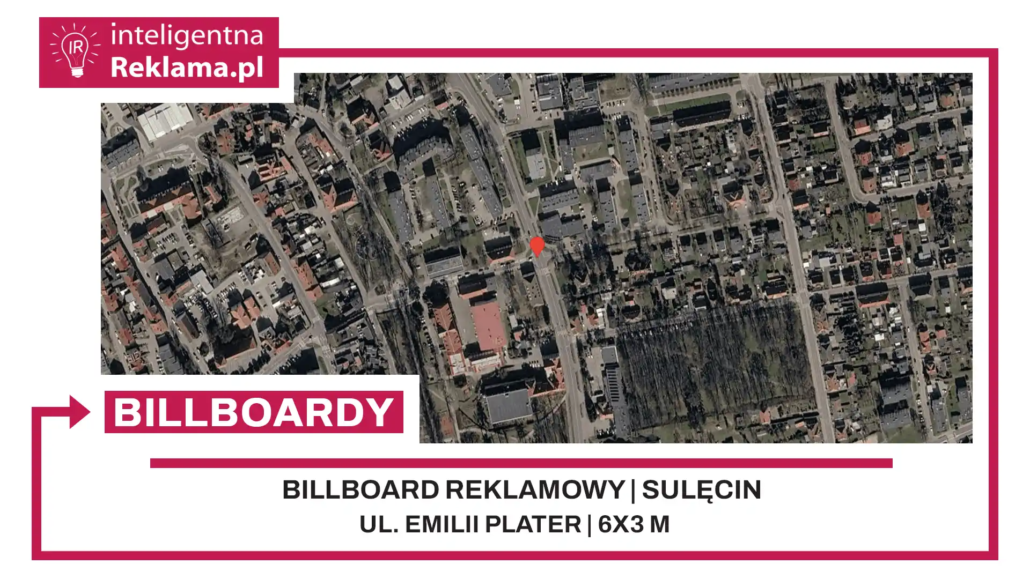 Lokalizacja reklamowa w Sulęcin przy ul. ul. Emilii Plater - powierzchnia 18 m²