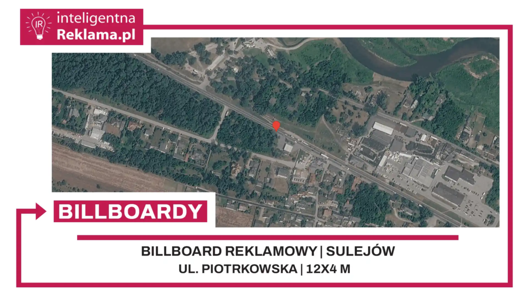 Lokalizacja reklamowa w Sulejów przy ul. Piotrkowska - powierzchnia 48 m²