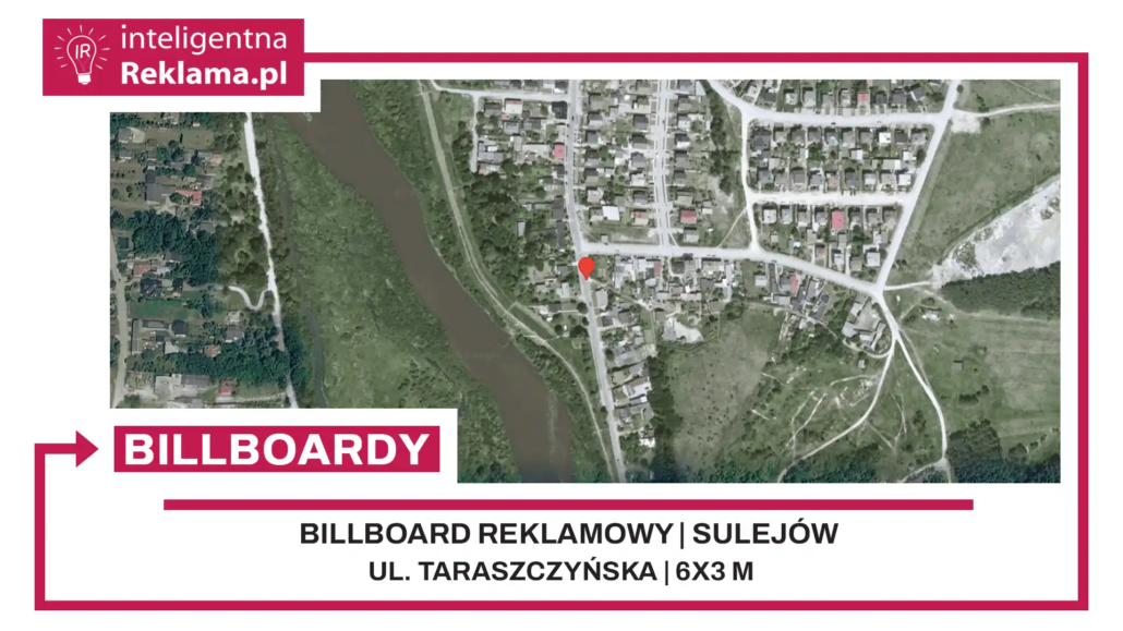 Lokalizacja reklamowa w Sulejów przy ul. Taraszczyńska - powierzchnia 18 m²