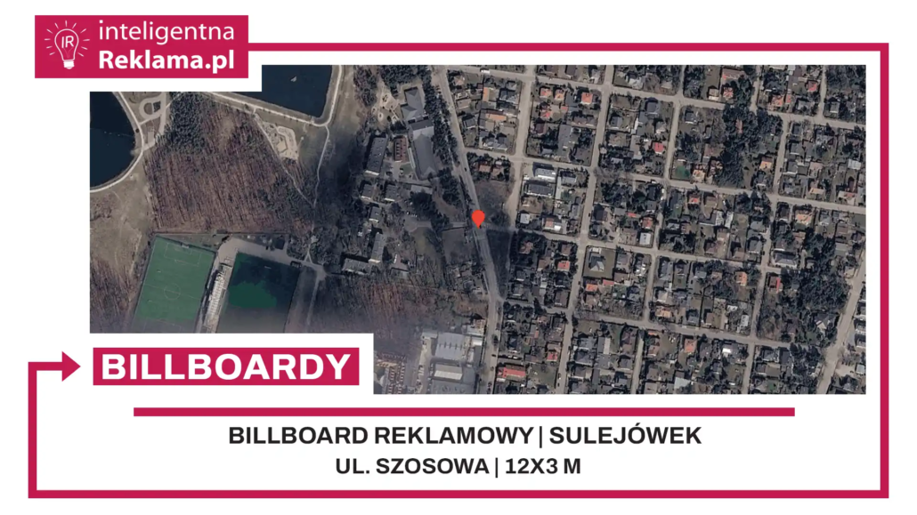 Lokalizacja reklamowa w Sulejówek przy ul. Szosowa - powierzchnia 36 m²