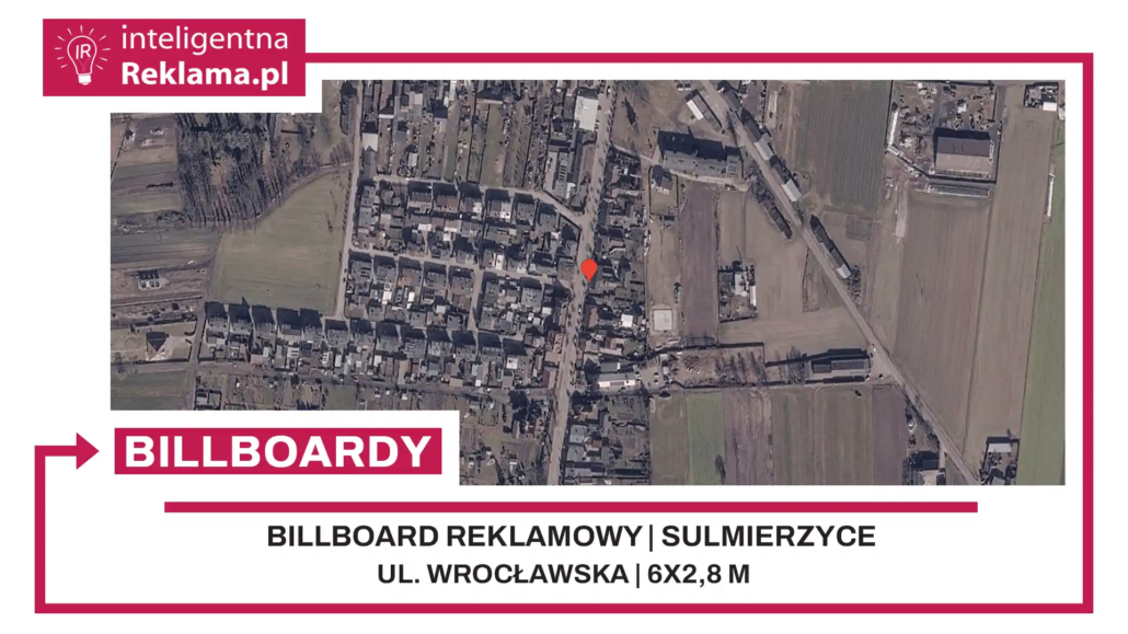 Lokalizacja reklamowa w Sulmierzyce przy ul. Wrocławska - powierzchnia 16,8 m²
