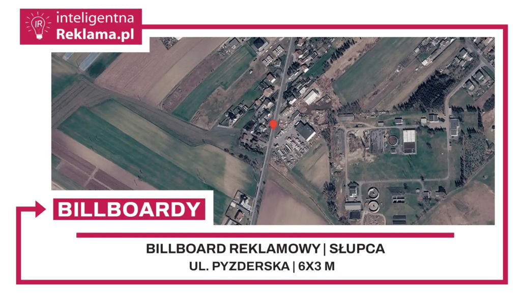 Lokalizacja reklamowa w Słupca przy ul. Pyzderska - powierzchnia 18 m²