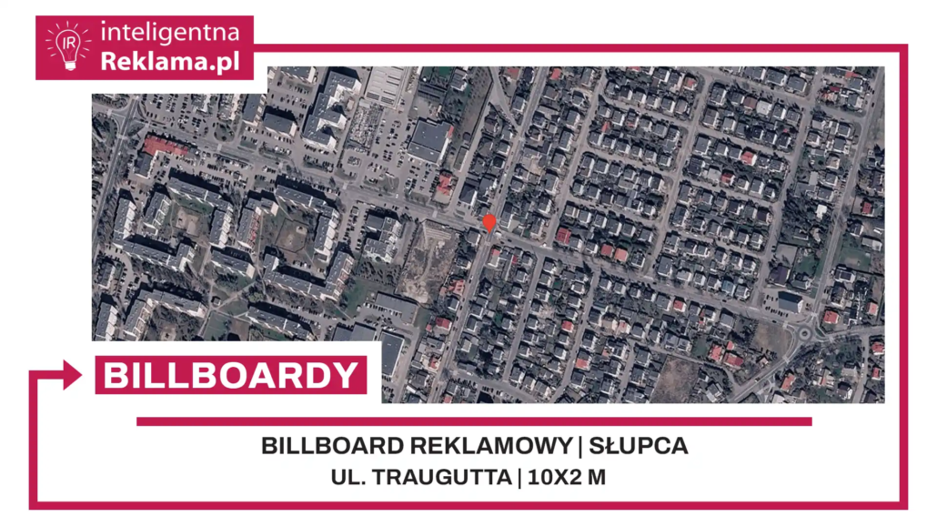 Lokalizacja reklamowa w Słupca przy ul. Traugutta - powierzchnia 20 m²