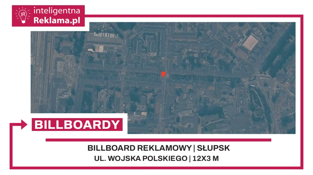 Lokalizacja reklamowa w Słupsk przy ul. Wojska Polskiego - powierzchnia 36 m²
