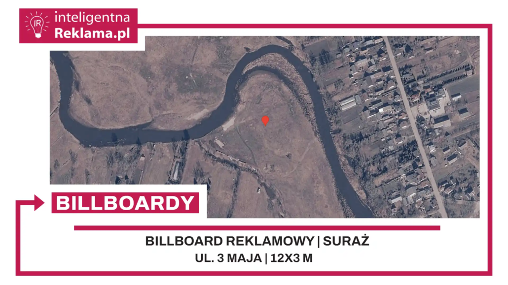 Lokalizacja reklamowa w Suraż przy ul. ul. 3 Maja - powierzchnia 36 m²