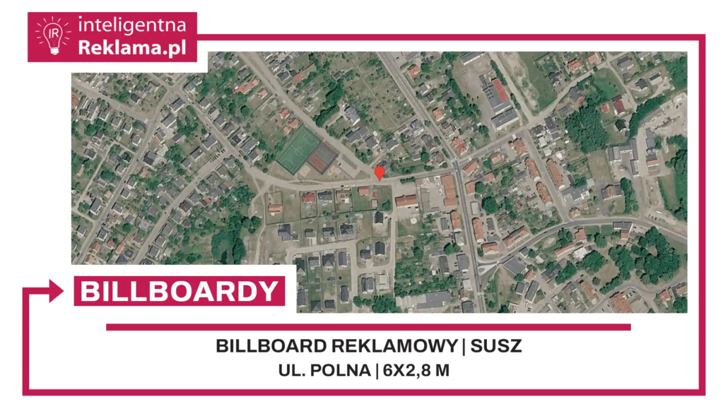 Lokalizacja reklamowa w Susz przy ul. Polna - powierzchnia 16,8 m²