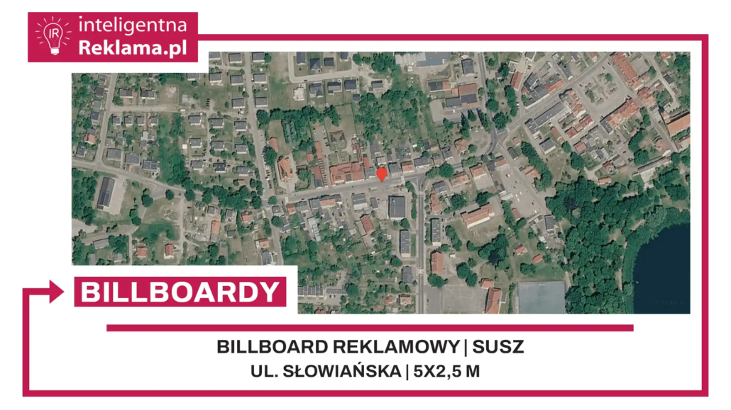 Lokalizacja reklamowa w Susz przy ul. Słowiańska - powierzchnia 12,5 m²