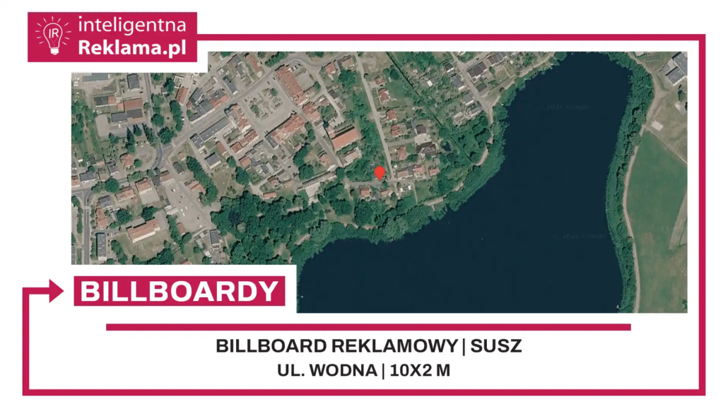 Lokalizacja reklamowa w Susz przy ul. Wodna - powierzchnia 20 m²