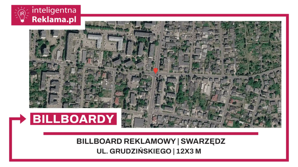 Lokalizacja reklamowa w Swarzędz przy ul. Grudzińskiego - powierzchnia 36 m²