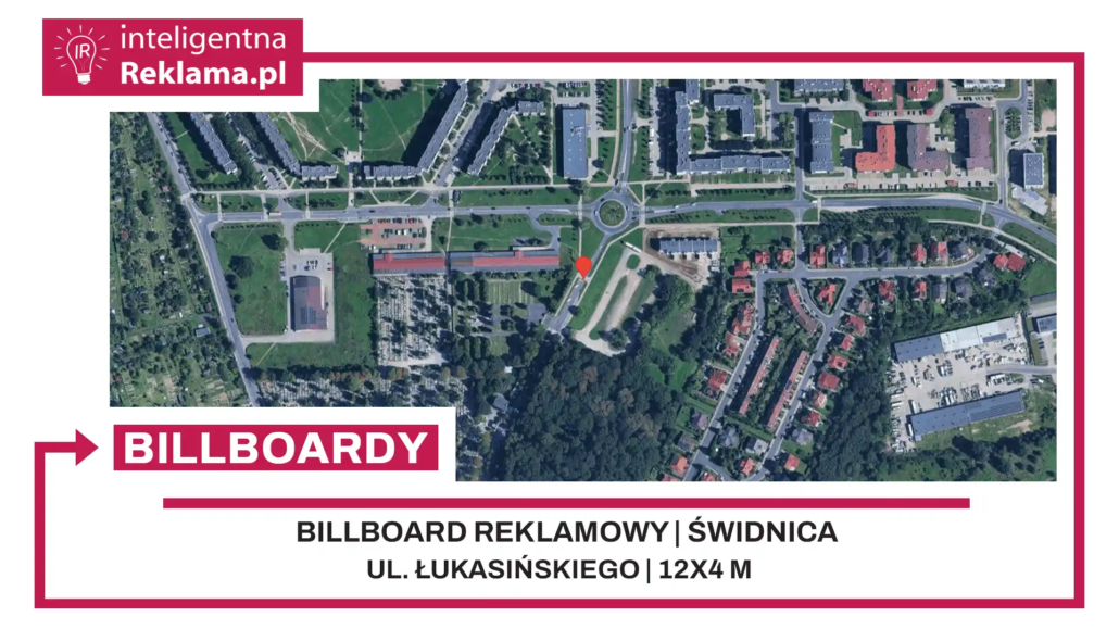 Lokalizacja reklamowa w Świdnica przy ul. ul. Łukasińskiego - powierzchnia 48 m²