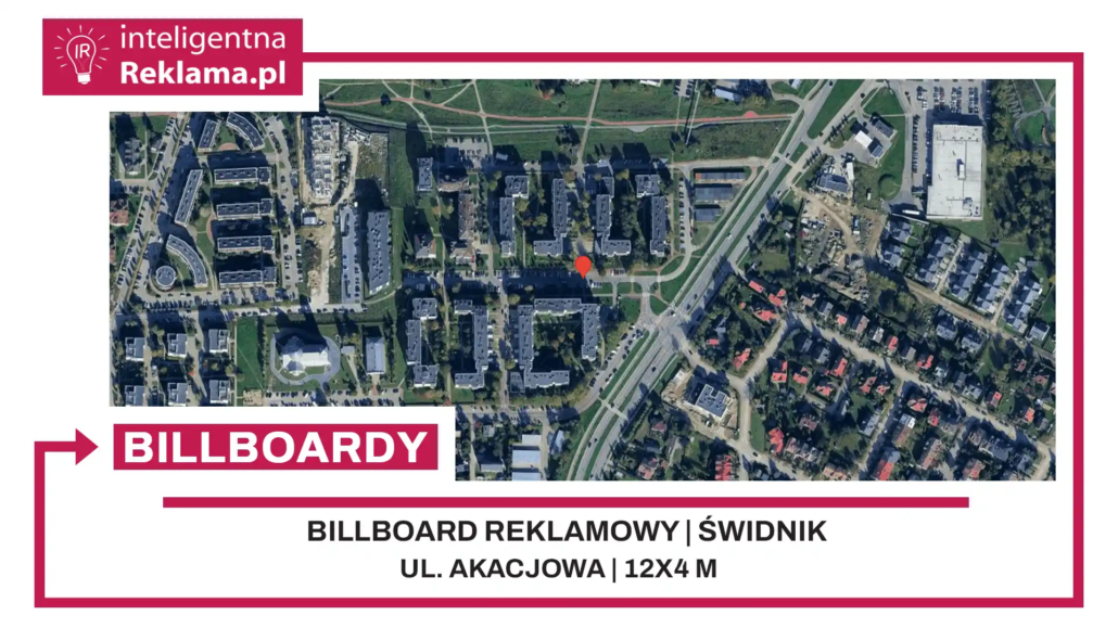 Lokalizacja reklamowa w Świdnik przy ul. Akacjowa - powierzchnia 48 m²
