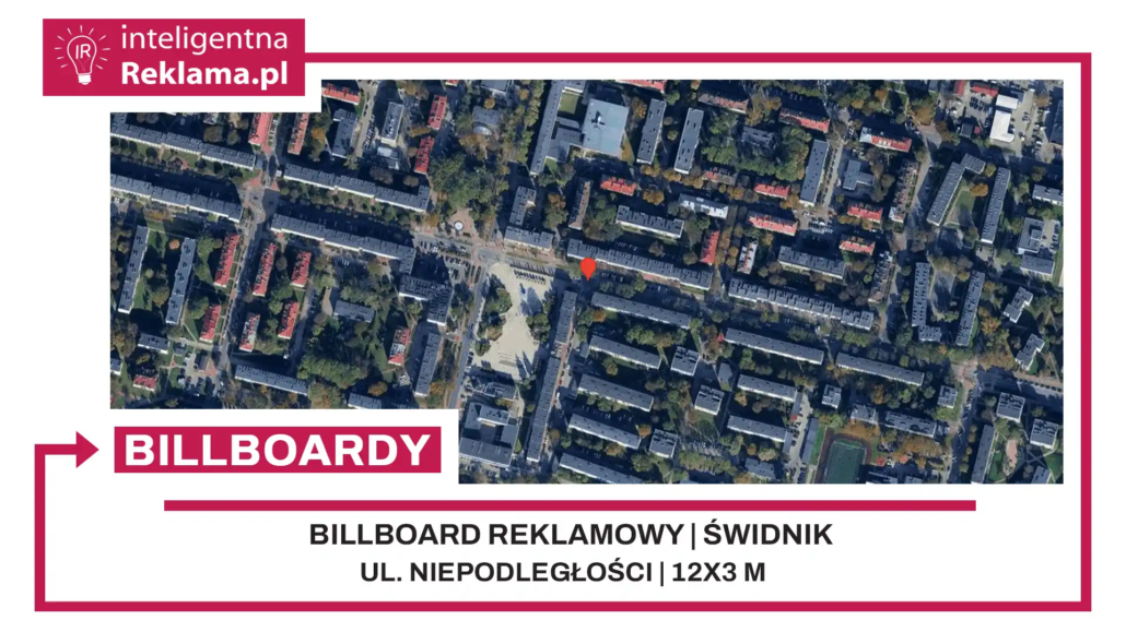 Lokalizacja reklamowa w Świdnik przy ul. ul. Niepodległości - powierzchnia 36 m²