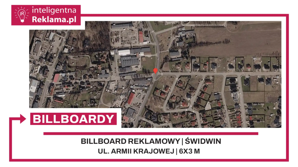 Lokalizacja reklamowa w Świdwin przy ul. Armii Krajowej - powierzchnia 18 m²