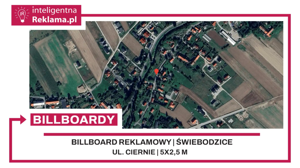 Lokalizacja reklamowa w Świebodzice przy ul. Ciernie - powierzchnia 12,5 m²