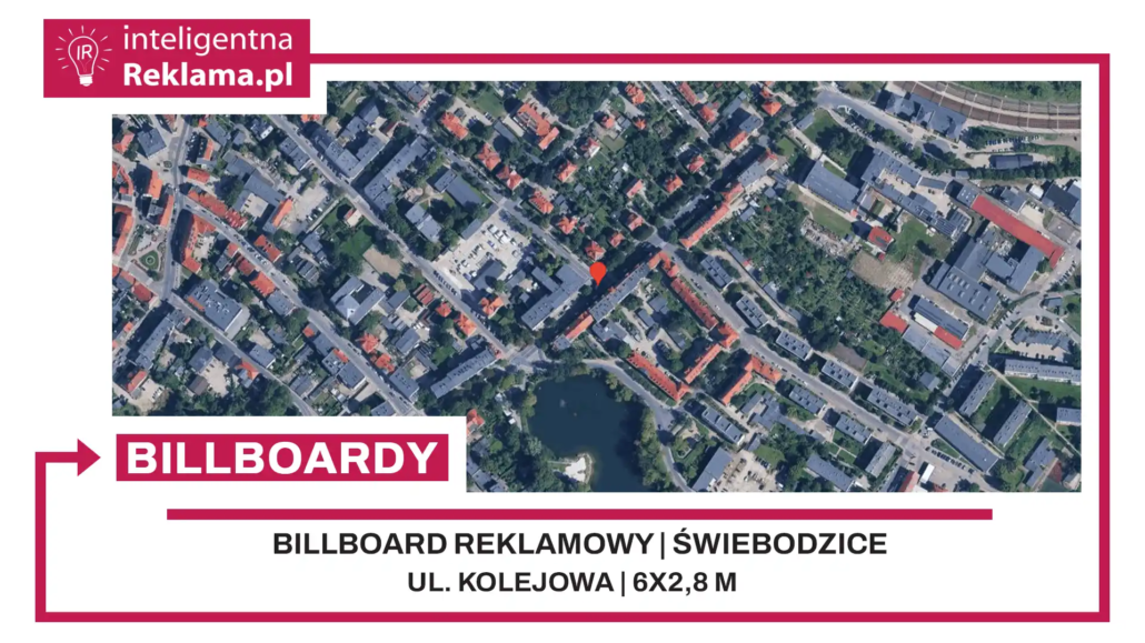 Lokalizacja reklamowa w Świebodzice przy ul. Kolejowa - powierzchnia 16,8 m²