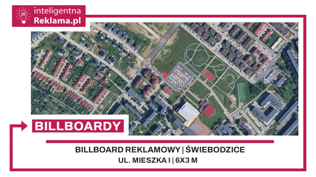 Lokalizacja reklamowa w Świebodzice przy ul. Mieszka I - powierzchnia 18 m²