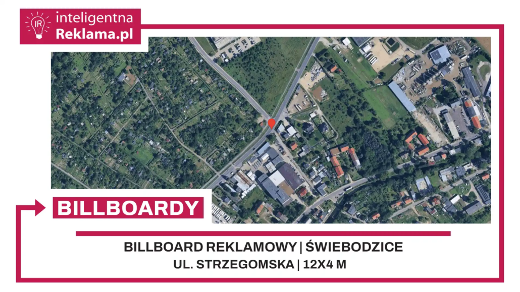 Lokalizacja reklamowa w Świebodzice przy ul. ul. Strzegomska - powierzchnia 48 m²
