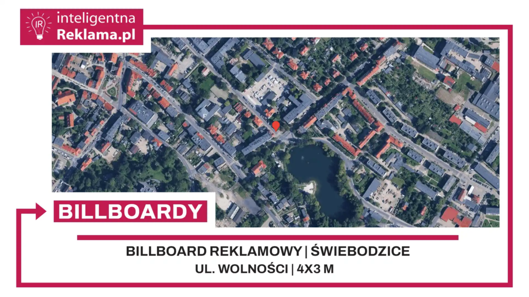 Lokalizacja reklamowa w Świebodzice przy ul. Wolności - powierzchnia 12 m²