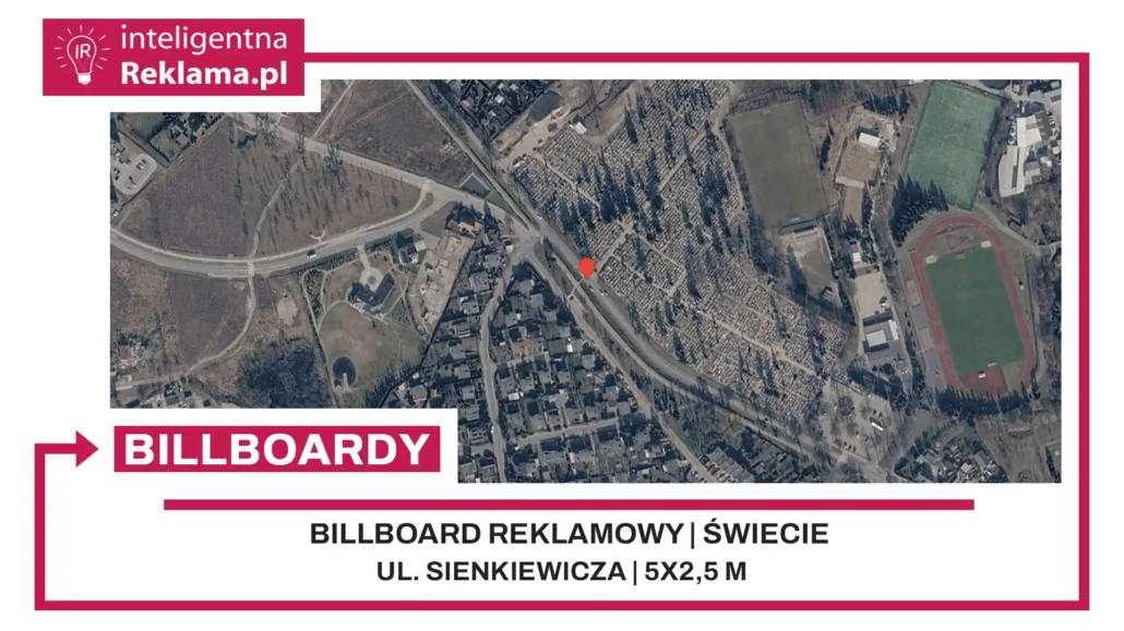 Lokalizacja reklamowa w Świecie przy ul. Sienkiewicza - powierzchnia 12,5 m²