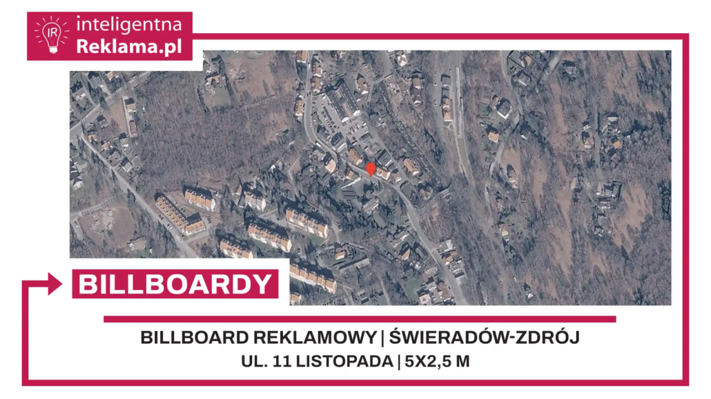 Lokalizacja reklamowa w Świeradów-Zdrój przy ul. 11 listopada - powierzchnia 12,5 m²