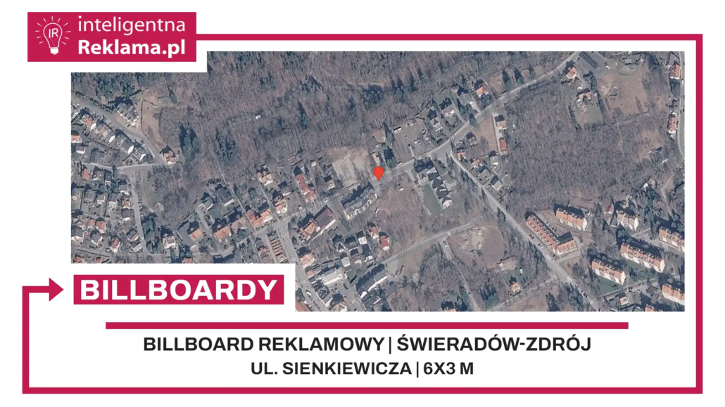 Lokalizacja reklamowa w Świeradów-Zdrój przy ul. Sienkiewicza - powierzchnia 18 m²
