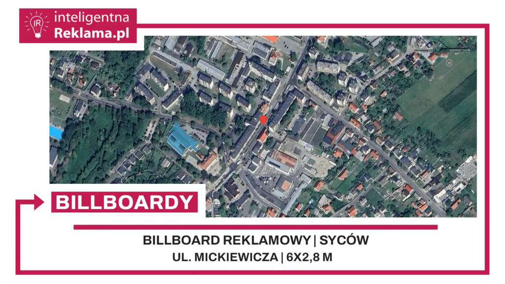 Lokalizacja reklamowa w Syców przy ul. Mickiewicza - powierzchnia 16,8 m²