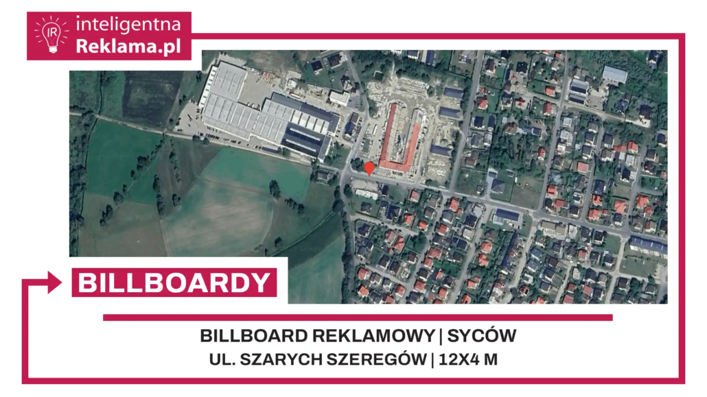 Lokalizacja reklamowa w Syców przy ul. Szarych Szeregów - powierzchnia 48 m²