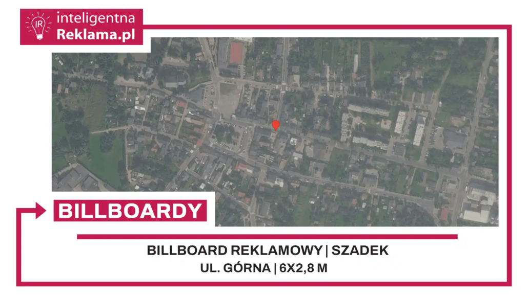 Lokalizacja reklamowa w Szadek przy ul. Górna - powierzchnia 16,8 m²