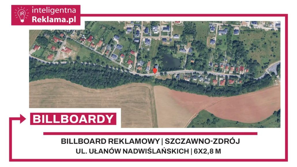 Lokalizacja reklamowa w Szczawno-Zdrój przy ul. Ułanów Nadwiślańskich - powierzchnia 16,8 m²