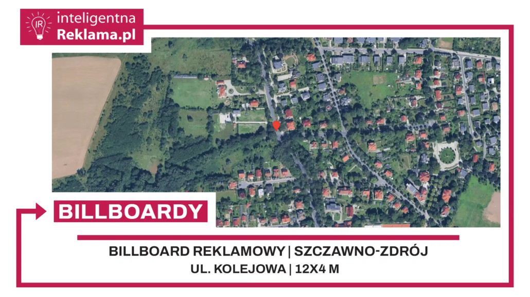 Lokalizacja reklamowa w Szczawno-Zdrój przy ul. ul. Kolejowa - powierzchnia 48 m²