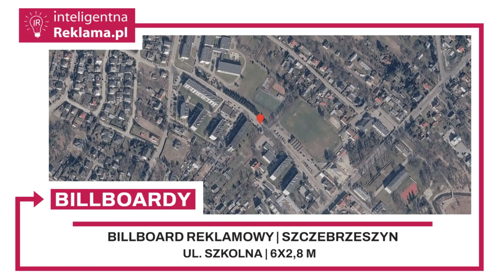 Lokalizacja reklamowa w Szczebrzeszyn przy ul. Szkolna - powierzchnia 16,8 m²