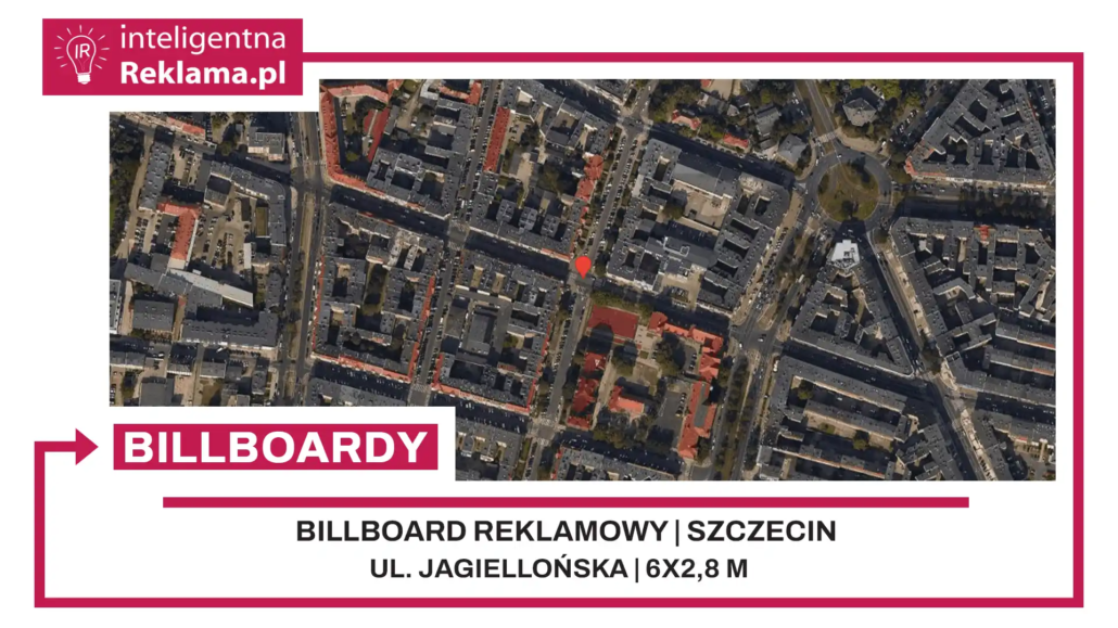 Lokalizacja reklamowa w Szczecin przy ul. Jagiellońska - powierzchnia 16,8 m²
