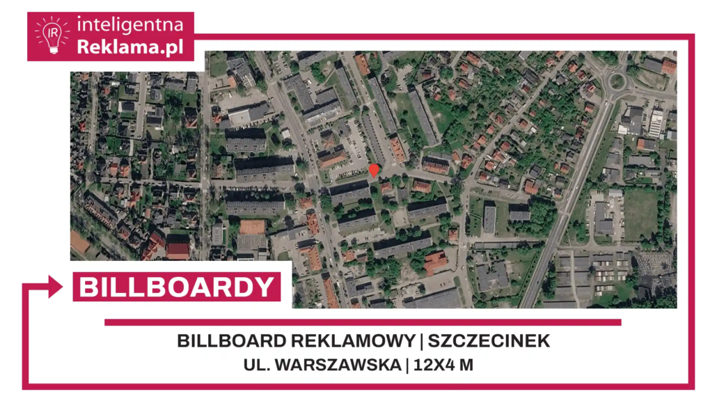 Lokalizacja reklamowa w Szczecinek przy ul. Warszawska - powierzchnia 48 m²