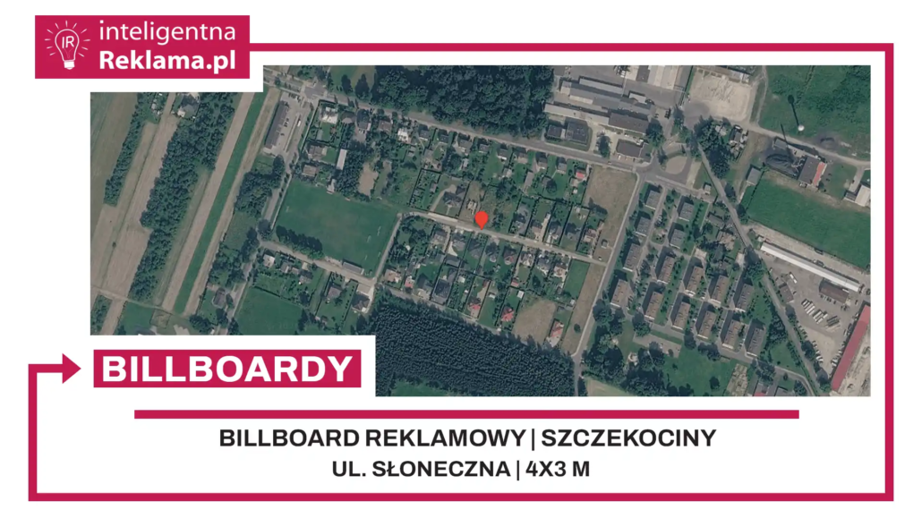 Lokalizacja reklamowa w Szczekociny przy ul. Słoneczna - powierzchnia 12 m²