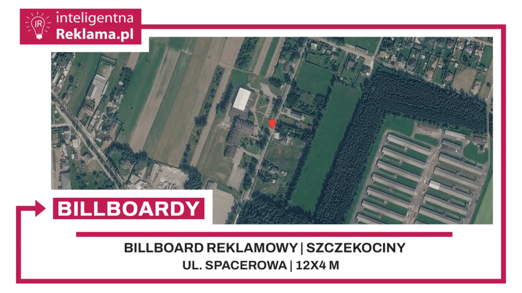 Lokalizacja reklamowa w Szczekociny przy ul. ul. Spacerowa - powierzchnia 48 m²