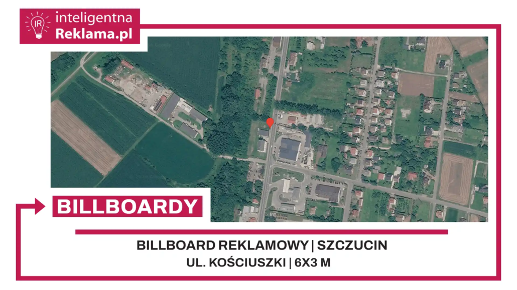 Lokalizacja reklamowa w Szczucin przy ul. Kościuszki - powierzchnia 18 m²